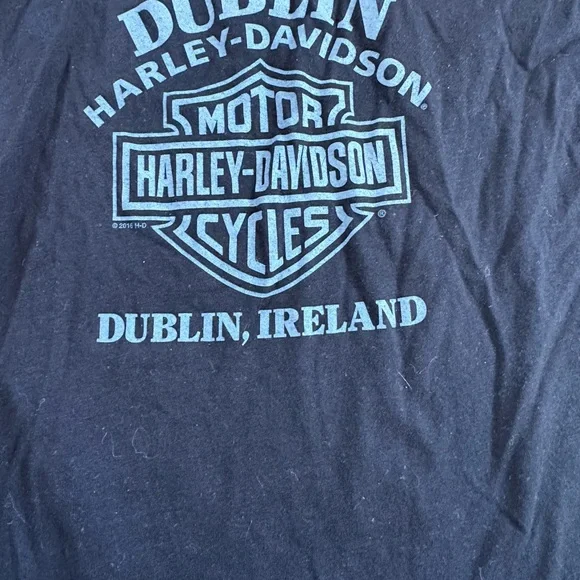 Harley-Davidson Black Lace Tank Top and tee shirt - Picture 3 of 5